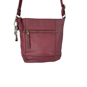 The Sak Leather Crossbody Bag Burgundy Bag Charm Bohemian Southwest Western